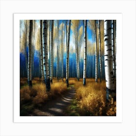 Birch Forest 18 Art Print