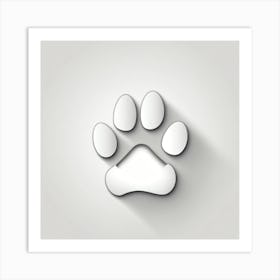 Paw Print Art Print