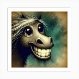 Funny Horse 5 Art Print