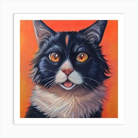 Portrait Of A Cat Art Print