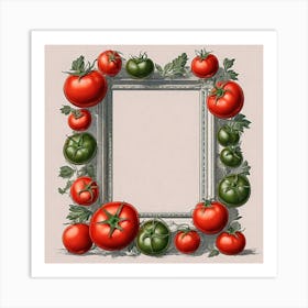 Frame Of Tomatoes Art Print