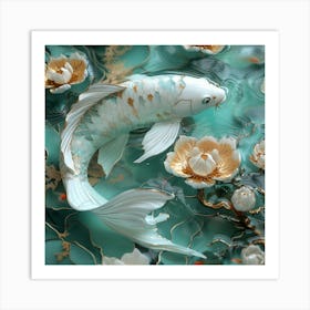 Koi Fish Art Print