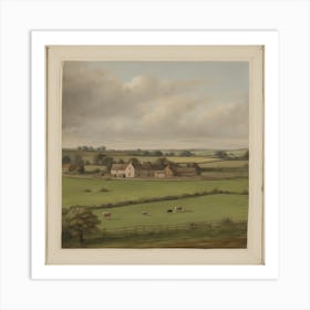 Farm In The Countryside 6 Art Print