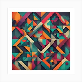 Abstract Geometric Pattern 34 Art Print