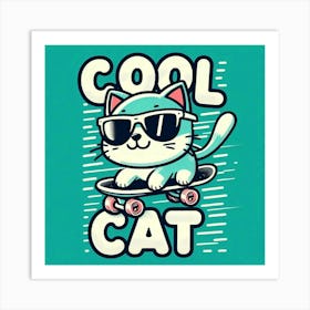 Cool Cat Art Print