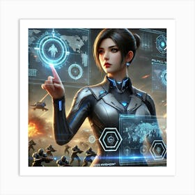 High Commander Selene Crisis Management Art Print