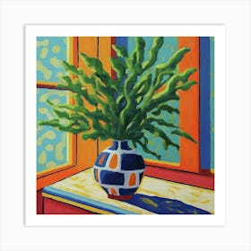 Vase In A Window Art Print