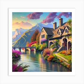 House By The River Art Print