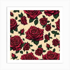 Red Roses 14 Art Print