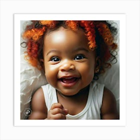 Afro Baby Art Print