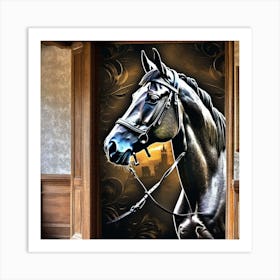 Horse Portrait Art Print