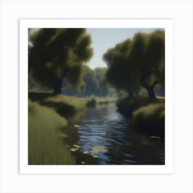 River In The Woods 14 Art Print