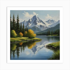 Mountain Lake 32 Art Print