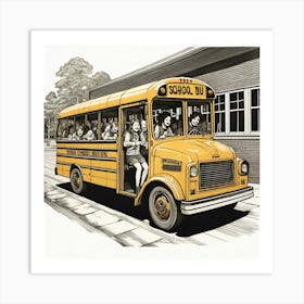 School Bus (1) Art Print