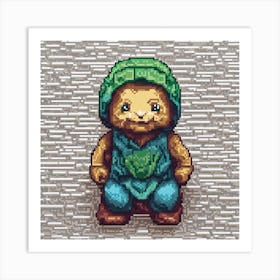 Pixel Art 4 Art Print