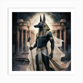 Egyptian Anubis 2 Art Print