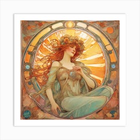 The Sun Tarot Art Print