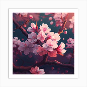 Cherry Blossoms Art Print