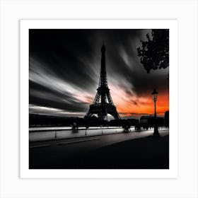 Sunset In Paris 12 Art Print