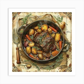 Savory Pot Roast Art Print