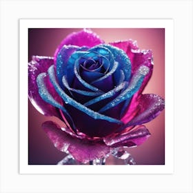 Blue Rose Art Print