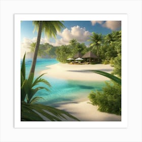 Tropical Island 1 Art Print