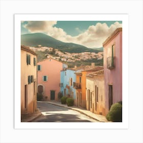 Street Scene In Spain Art Print