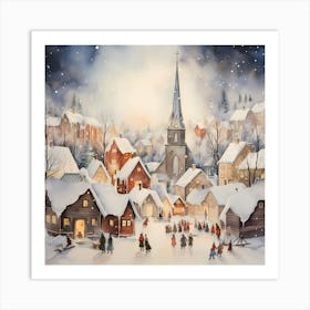 Nordic Nocturne Nostalgia Art Print