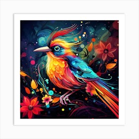 Colorful Bird 5 Art Print