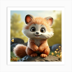 Cute Fox 91 Art Print