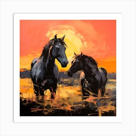 Sundown Stroll Art Print