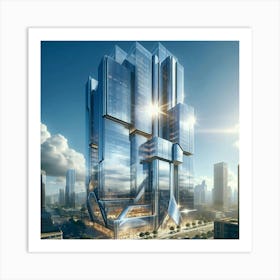 Futuristic Skyscraper Art Print