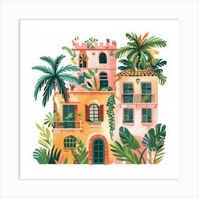 Tropical House Art Print