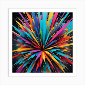 Festival of colors Art Print