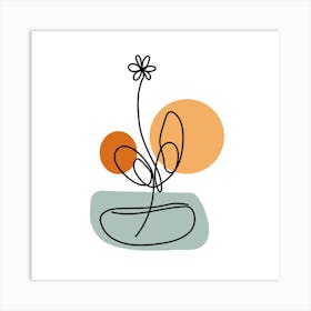 Flower In A Vase Art Print