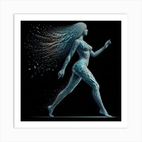 Woman Walking Art Print