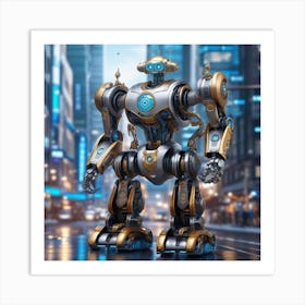 Futuristic Robot 34 Art Print