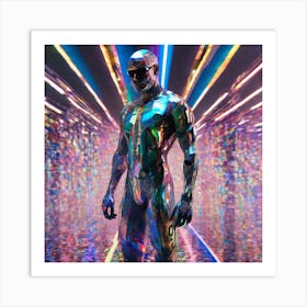 Futuristic Man 211 Art Print