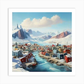 Arctic Village art print 4 Art Print