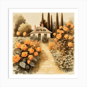 Cottage Garden Art Print