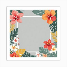 Tropical Frame 9 Art Print