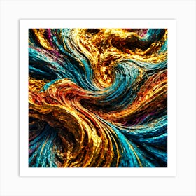 Flowing Colors Art Print