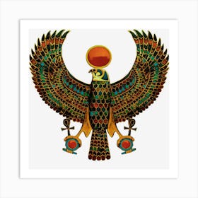 Horus Ancient Egyptian Falcon Hieroglyph Art Print