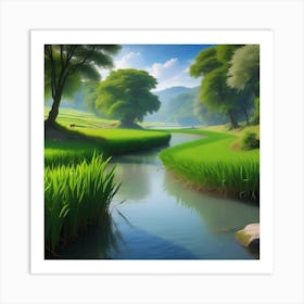 River In The Grass 11 Art Print