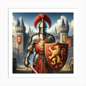 Knight In Armor 1 Art Print