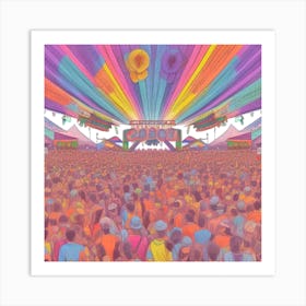 Festival Of Colors Art Print