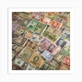 Pile Of Money Art Print