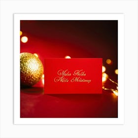 Christmas Card 2 Art Print