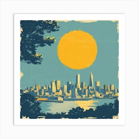 San Francisco Skyline Canvas Print Art Art Print