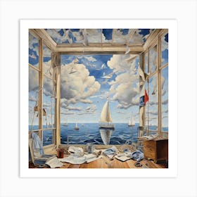 Leonardo Diffusion Xl The Sky From The Point Of View Of The Pa 1 Art Print